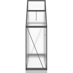Gewächshaus mit Fundamentrahmen Anthrazit 169x58x202 cm Alu Vidaxl