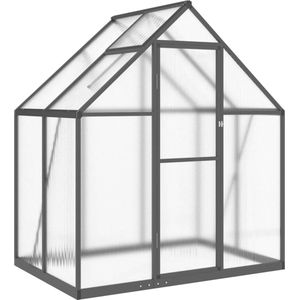 vidaXL - Tuinkas - met - basisframe - 169x114x195 - cm - aluminium - antracietkleur