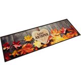 vidaXL Keukenmat wasbaar herfstprint 45x150 cm fluweel