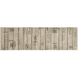 vidaXL Keukenmat wasbaar hekprint 45x150 cm fluweel