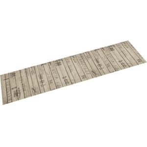 vidaXL - Keukenmat - Hekprint - Fluweel - 60x300 cm