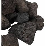 vidaXL - Lavastenen - 10 - kg - 5-8 - cm - zwart