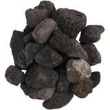 Vidaxl lavastenen 25 kg 5-8 cm zwart