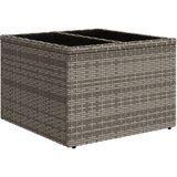 vidaXL - 11-delige - Loungeset - met - kussens - poly - rattan - grijs