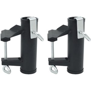 Sonnenschirmhalter für Balkon 2 Stk. 25-38 mm Stahl Vidaxl