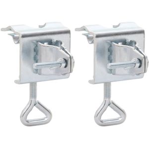 vidaXL Sonnenschirmhalter für Balkon 2 Stk. 32 mm Verzinkter Stahl