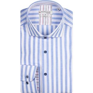 Giordano - Lange mouw overhemd - Heren - XXL - Licht blauw - Katoen - 417849