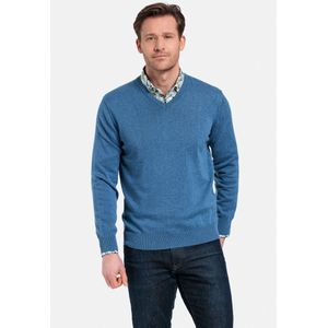 Baileys Pullover Blauw V-Neck Pullover 12gg, Single 418100CCT-3/635