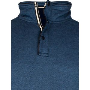 Baileys - Half-Zip Trui - Donkerblauw - Katoen