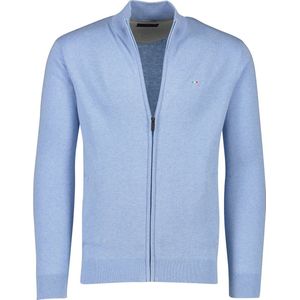 Portofino Vest - Effen - Lichtblauw - Katoen