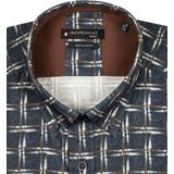 Giordano - Overhemd - Bruin Geruit - Katoen