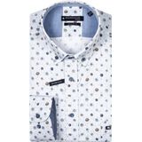 Giordano - 427036 - Overhemd - Blauw - Katoen/Elasthan - Borstzakje