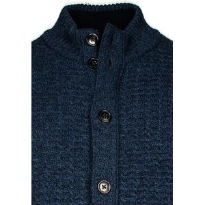 Baileys - Vest - Donkerblauw - Grof Gebreid - Normale Fit