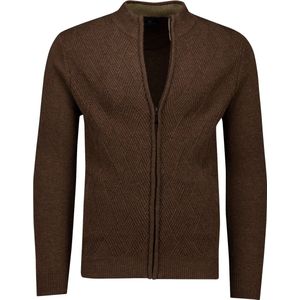 Baileys - Grof Gebreid Vest - Bruin - 100% Lamswol