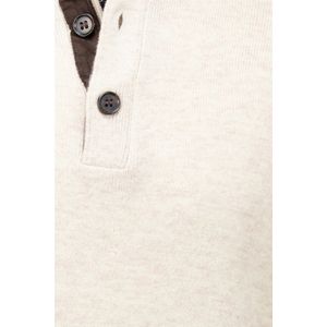 Baileys - Half-Zip Trui - Creme - 100% Lamswol