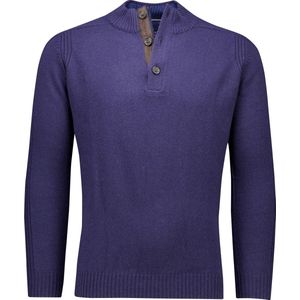 Baileys - Gebreide Trui - Donkerblauw - 100% Lamswol - Normale Fit