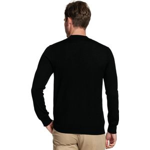 Thomas Maine turtleneck zwart effen normale fit wol