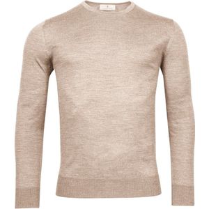 Thomas Maine - Trui - Beige - 100% Wol - Normale Fit