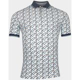 Baileys Polo korte mouw poloshirt pique with all over 515231/62