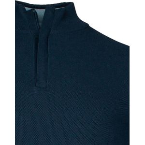 Baileys - Trui - Donkerblauw - 100% Katoen - Half Zipper