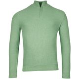 Baileys - Half Zip Trui - Groen - Heren - Katoen