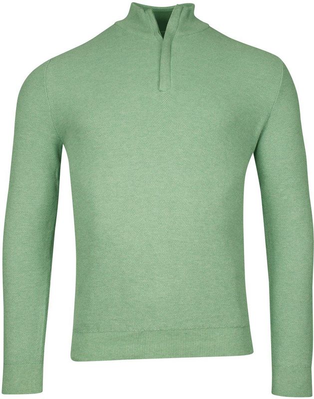 Baileys - Half Zip Trui - Groen - Heren - Katoen