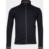 Baileys Vest Blauw Sweat Cardigan Zip Honeycomb 512259/60