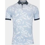 Baileys - Polo Korte Mouw - Blauw - Pique - 2-Tone