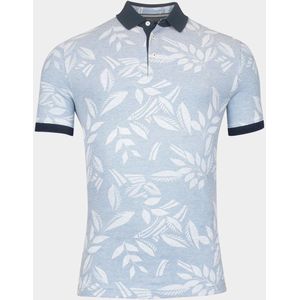 Baileys - Polo Korte Mouw - Blauw - Pique - 2-Tone