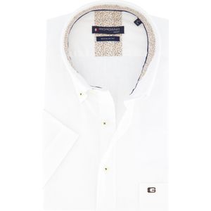 Giordano casual overhemd korte mouw wit