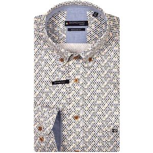 Giordano - 517027/70 - Casual Hemd - Groen - Katoen/Elastaan