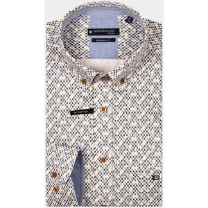 Giordano - 517027/70 - Casual Hemd - Groen - Katoen/Elastaan