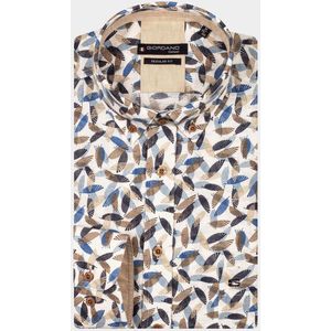 Giordano - Ivy Long Sleeve - Casual Overhemd - Blauw