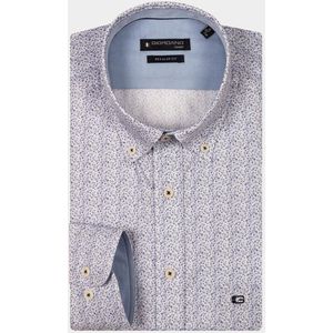 Giordano Casual Overhemd Korte Mouw - Blauw