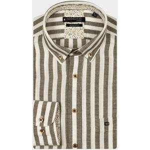 Giordano - Overhemd - Khaki - Linnen