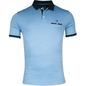 Baileys - Polo Shirt - Blauw Gemêleerd - Katoen/Polyester