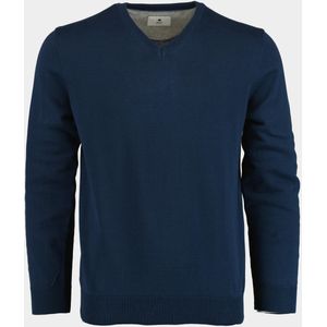 Bos - Pullover - Blauw - Katoen - Regular Fit