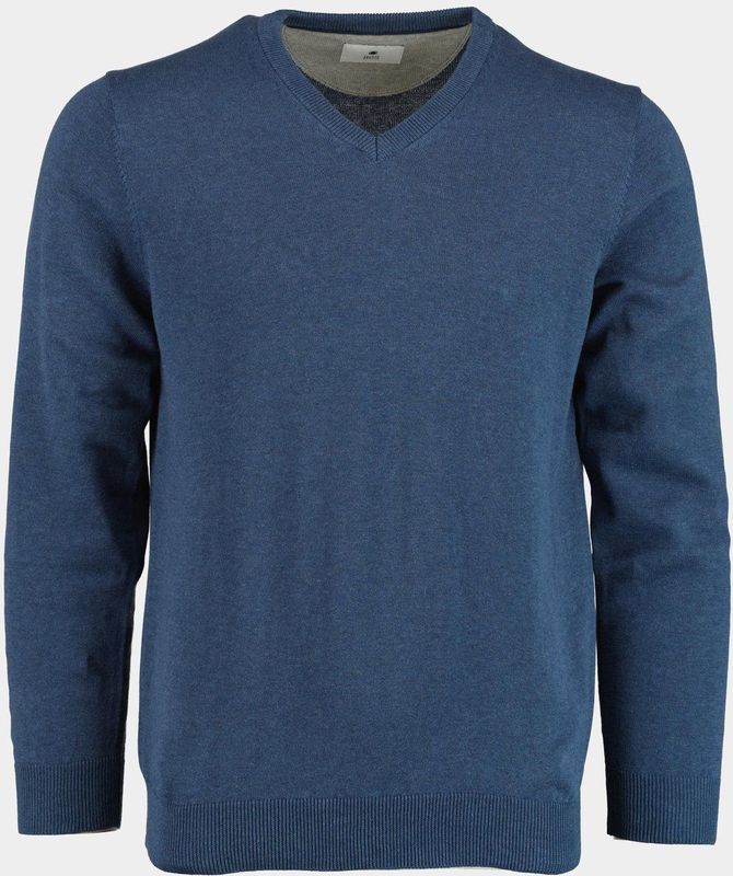 Bos - Pullover - Blauw - Cotton - Regular Fit - 518100CCT-13/675