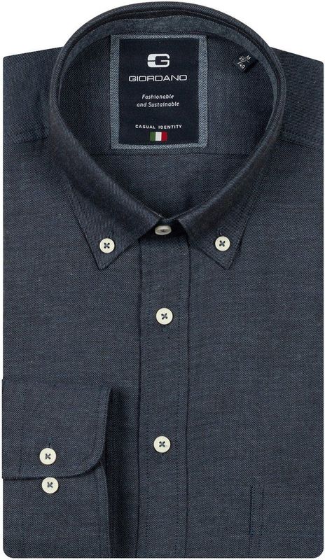 Giordano - Overhemd 527005 - Donkerblauw - Herenoverhemd