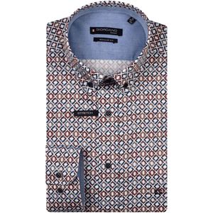 Giordano - Ivy Long Sleeve - Herenoverhemd - Paars - Lange Mouw