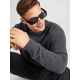 Gebreide Trui - Mélange - Ronde Hals - Lange Mouw - Normale Pasvorm