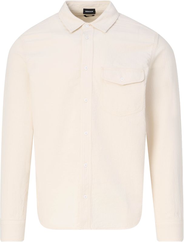 Denham - Worker Reg Shirt - Overhemd - Wit