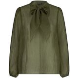 Tramontana - Bow Detailed Top - Blousetop - Groen - Lange Mouwen
