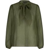 Tramontana - Bow Detailed Top - Blousetop - Groen - Lange Mouwen