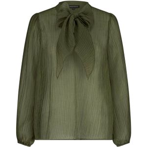 Tramontana - Bow Detailed Top - Blousetop - Groen