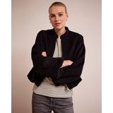 Tramontana - Fancy Striped Top - Ecru - Korte Mouwen