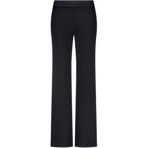 TRAMONTANA - E01-17-101 - Structured Wide Leg Trousers - Zwart