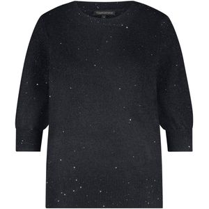 Tramontana - Jumper - Zwart Melange - Gebreide Trui