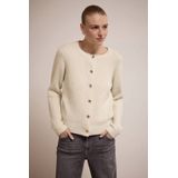 Tramontana - Sequin Cardigan - Ecru - Gebreid Vest