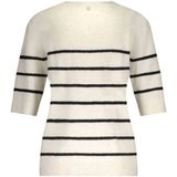 Tramontana - Bouclé Striped Jumper - Gebreide Trui - Wit